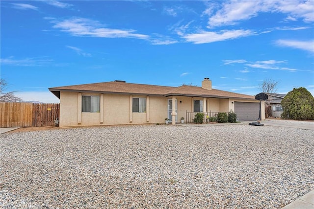 ranch-style house with a garage