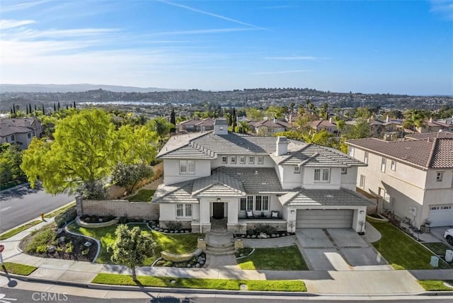 drone / aerial view featuring a residential view