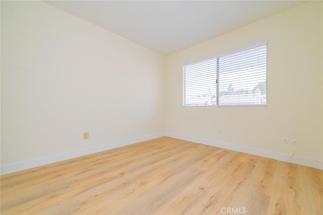 empty room featuring light hardwood / wood-style floors