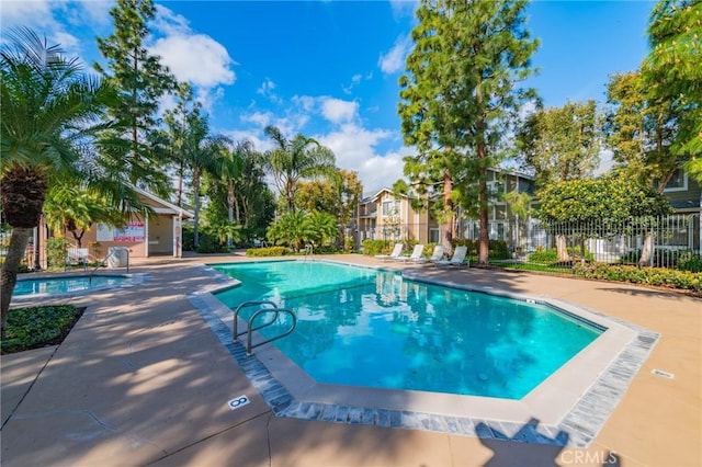 view of pool with a patio