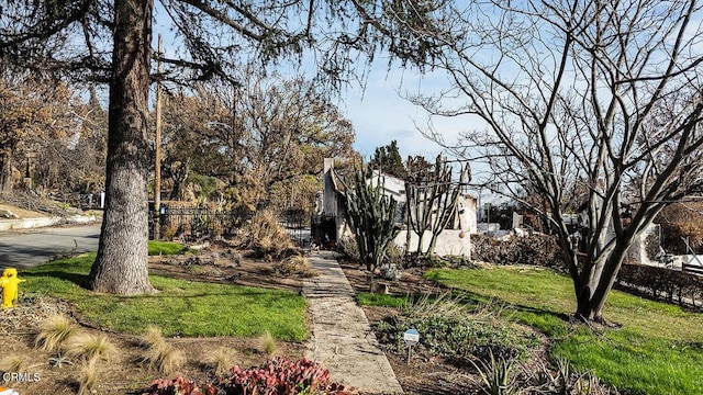 exterior space with a front lawn