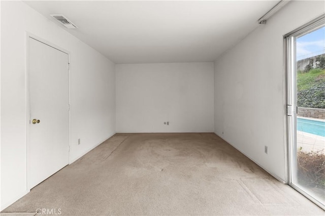 view of carpeted empty room