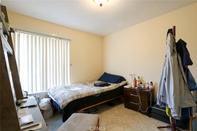 view of tiled bedroom