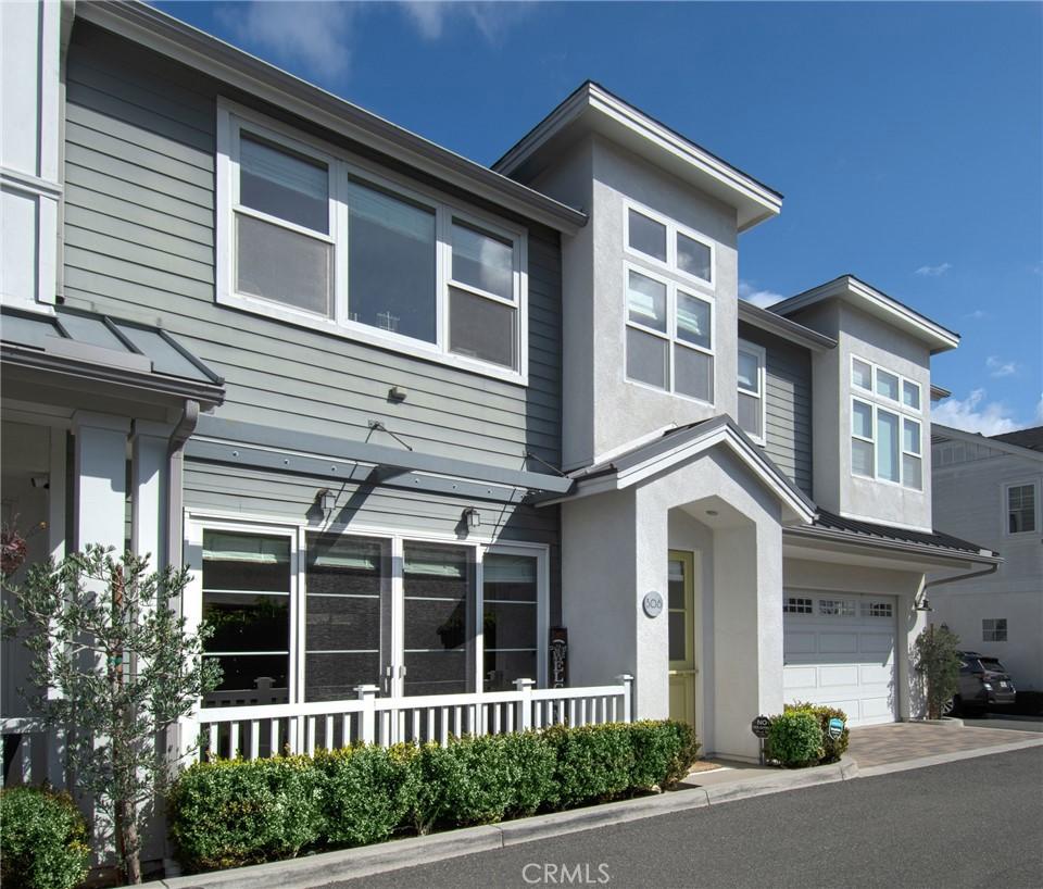 view of property with a garage