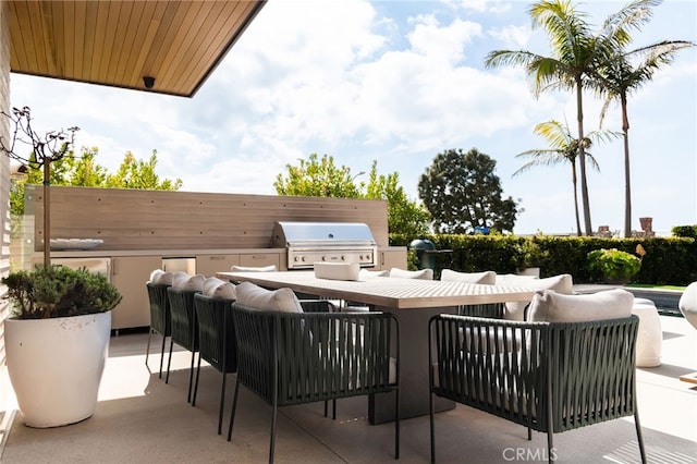 view of patio / terrace featuring grilling area