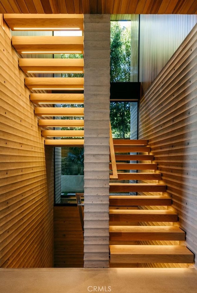 view of stairs