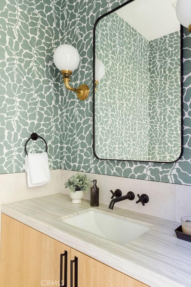 bathroom featuring vanity