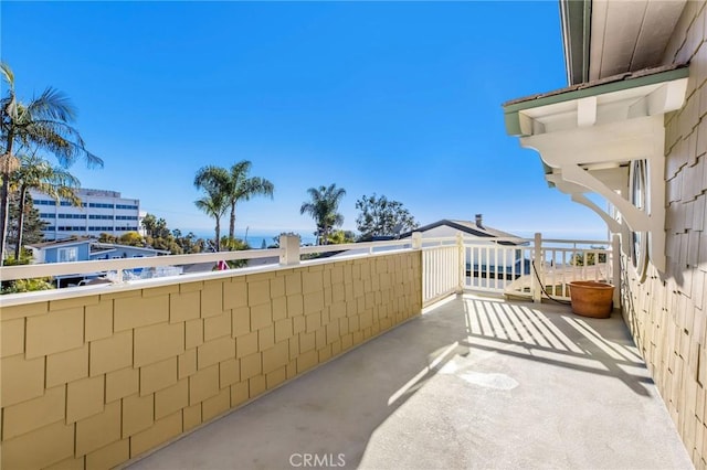 view of patio / terrace featuring a balcony