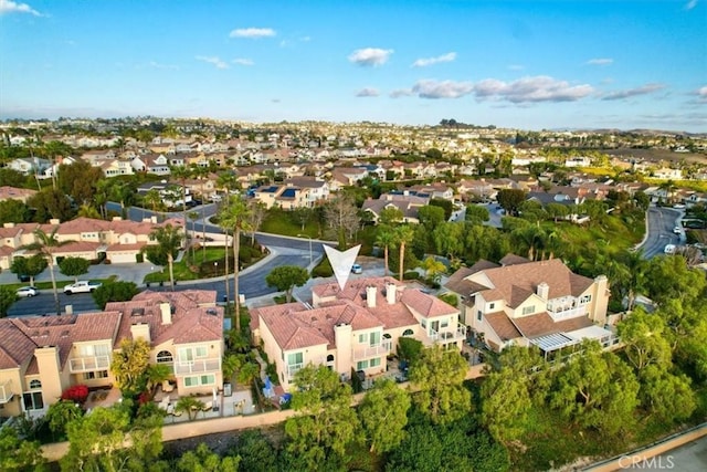 aerial view featuring a residential view