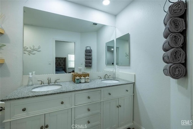 bathroom with vanity