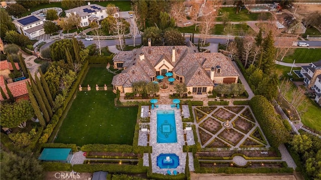22931 Sonriente Trl, Coto De Caza, CA 92679 - aerial view of property and surrounding area featuring a pool area