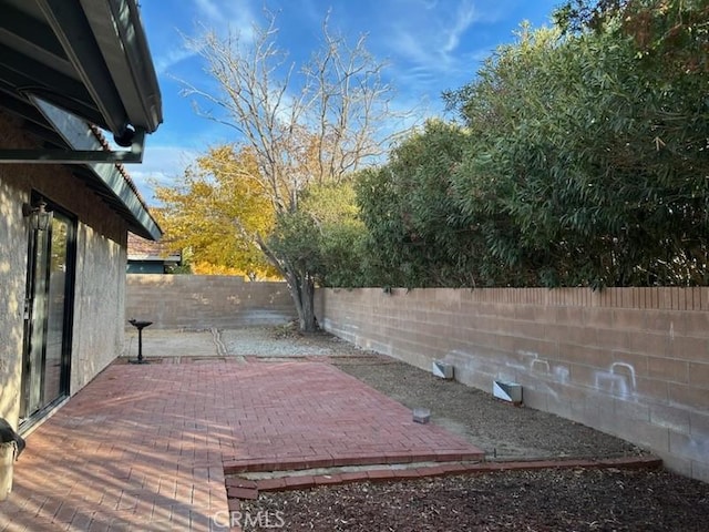 view of patio / terrace with a fenced backyard