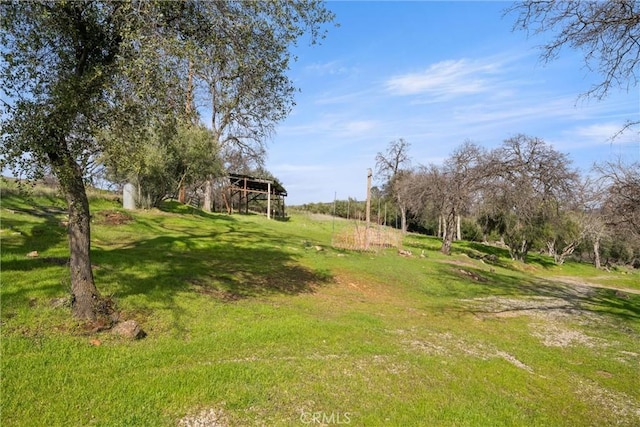 view of yard featuring a rural view