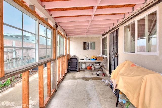 view of sunroom / solarium