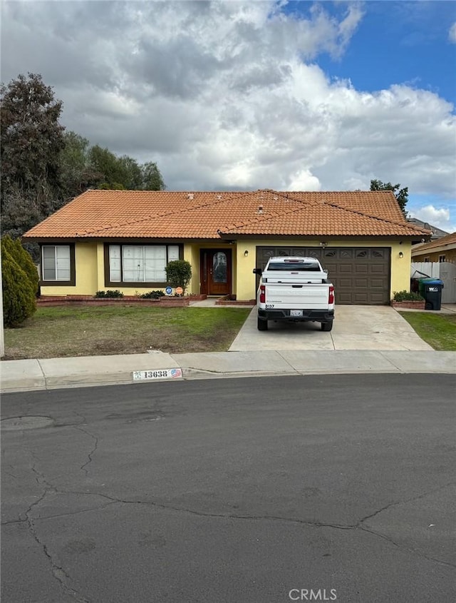 ranch-style house with a garage