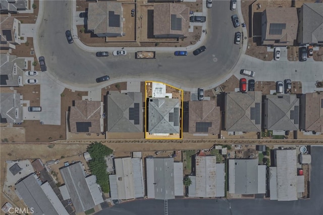 13180 Mesa Ln, Yucaipa, CA 92399 - aerial perspective of suburban area with property parcel outlined
