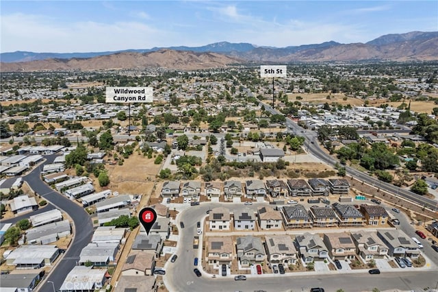 13180 Mesa Ln, Yucaipa, CA 92399 - aerial view of property's location with a mountainous background and nearby suburban area