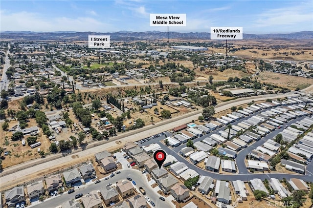 13180 Mesa Ln, Yucaipa, CA 92399 - drone / aerial view of a mountainous background