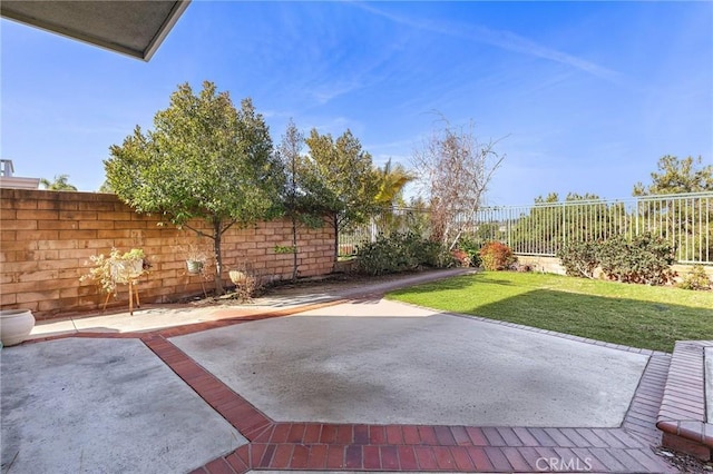 view of patio / terrace featuring a fenced backyard