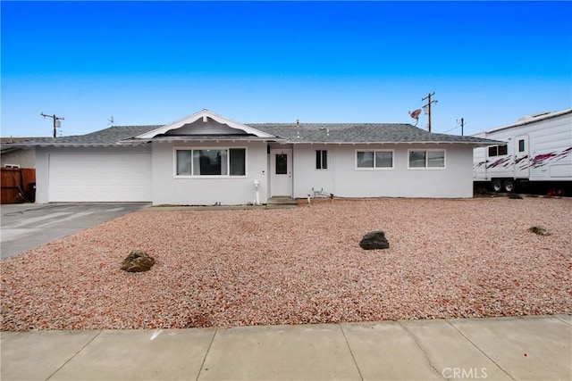 ranch-style house with a garage