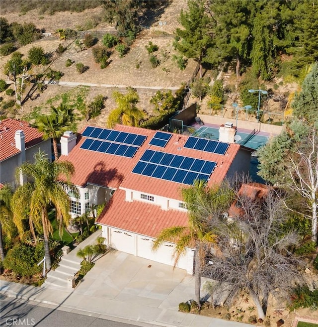 birds eye view of property