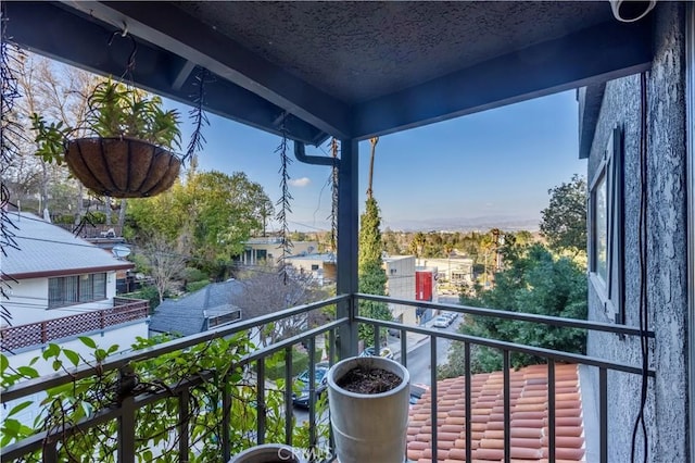 view of balcony