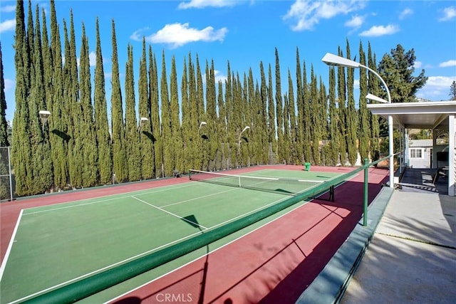 view of tennis court