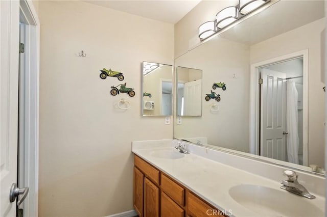 bathroom with vanity