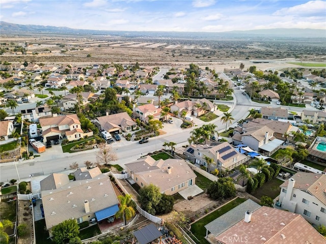 drone / aerial view with a residential view