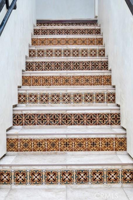 view of stairway
