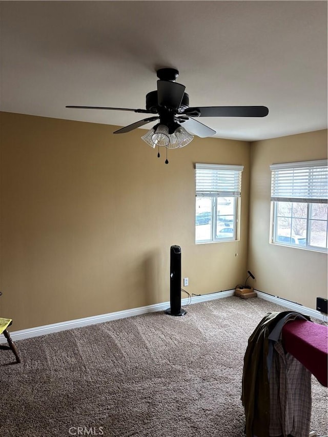 13023 Tehachapi St, Hesperia, CA 92344 - unfurnished bedroom with carpet and ceiling fan