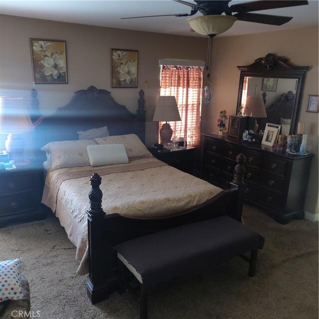 13023 Tehachapi St, Hesperia, CA 92344 - carpeted bedroom with ceiling fan