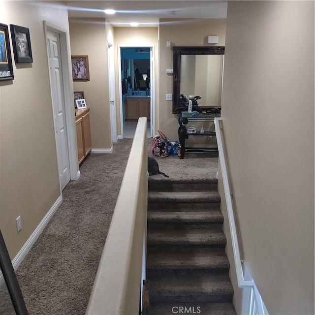 13023 Tehachapi St, Hesperia, CA 92344 - corridor with dark carpet