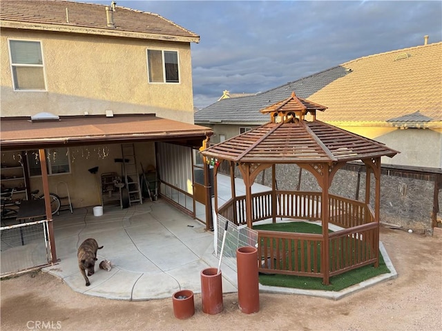 13023 Tehachapi St, Hesperia, CA 92344 - exterior space with a patio and a gazebo