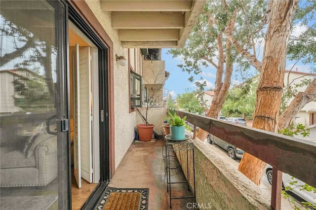 view of balcony