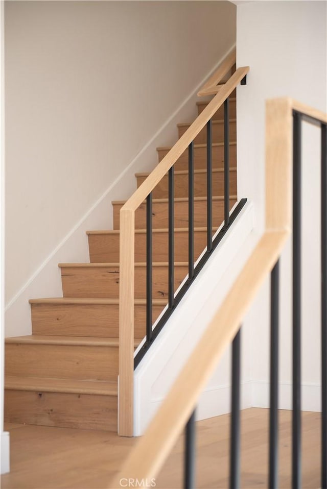view of stairway