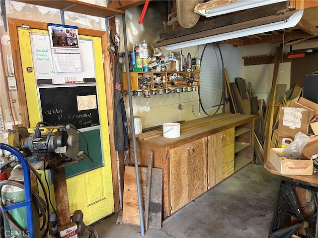 view of storage area