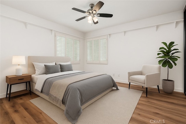 16 Wayfarer, Irvine, CA 92614 - bedroom featuring wood finished floors, baseboards, and a ceiling fan
