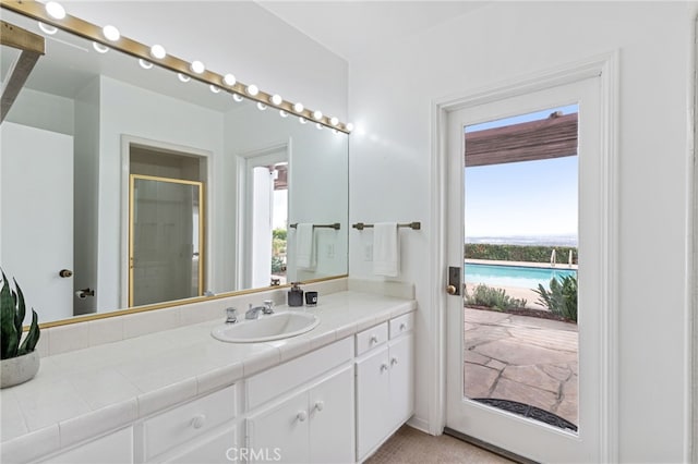 bathroom featuring vanity