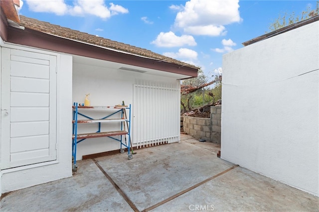view of outbuilding