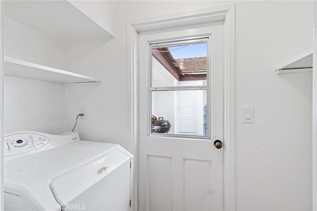 view of laundry room
