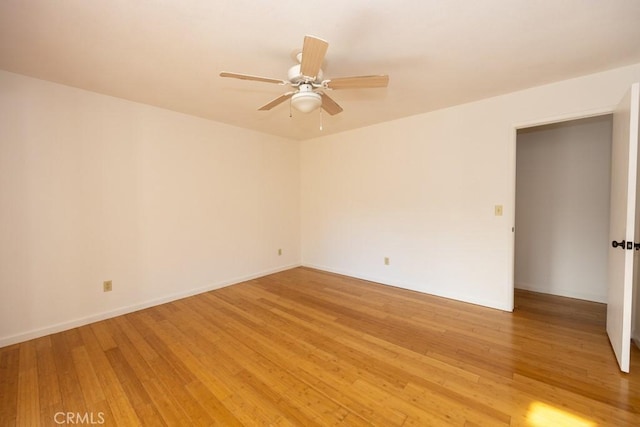 18686 Marine View Rd, Hidden Valley Lake, CA 95467 - empty room with a ceiling fan and light wood-style floors
