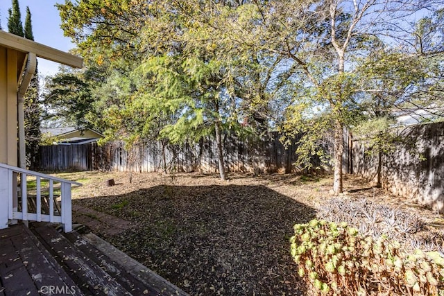 18686 Marine View Rd, Hidden Valley Lake, CA 95467 - view of yard featuring a deck and a fenced backyard