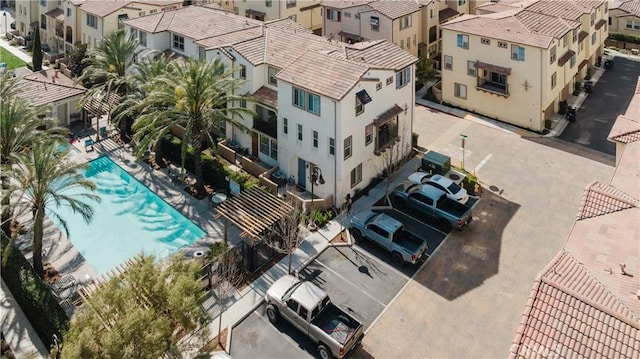 bird's eye view featuring a residential view