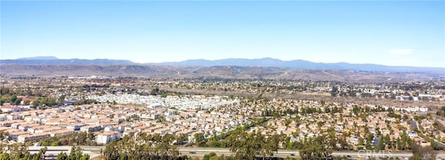 property view of mountains featuring a residential view