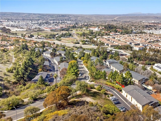 drone / aerial view with a residential view