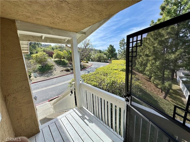 view of balcony