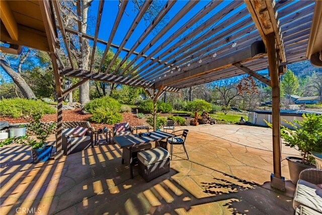 36763 Venado Dr, Coarsegold, CA 93614 - view of patio with a pergola