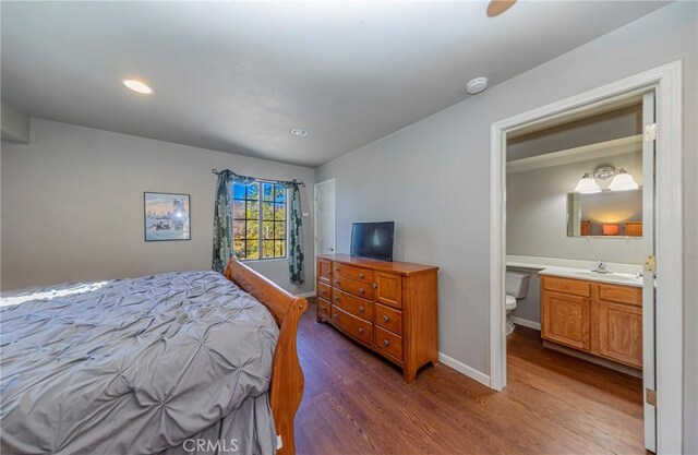 36763 Venado Dr, Coarsegold, CA 93614 - bedroom featuring wood finished floors and recessed lighting