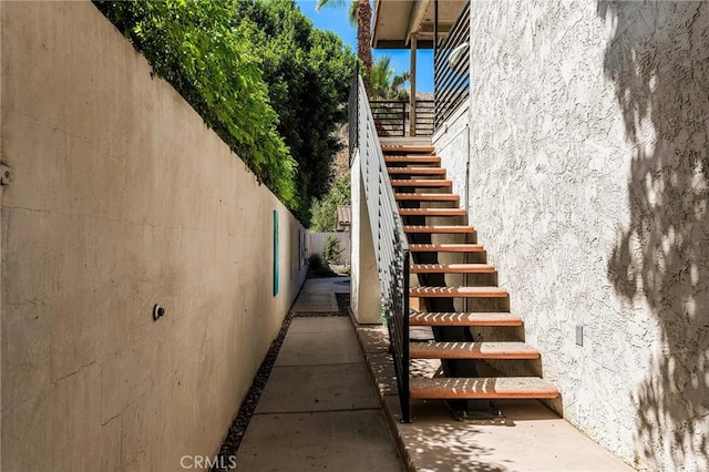 view of stairs